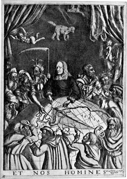 Copper engraving of Olof Rudbeck