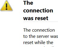 Computer error messsage